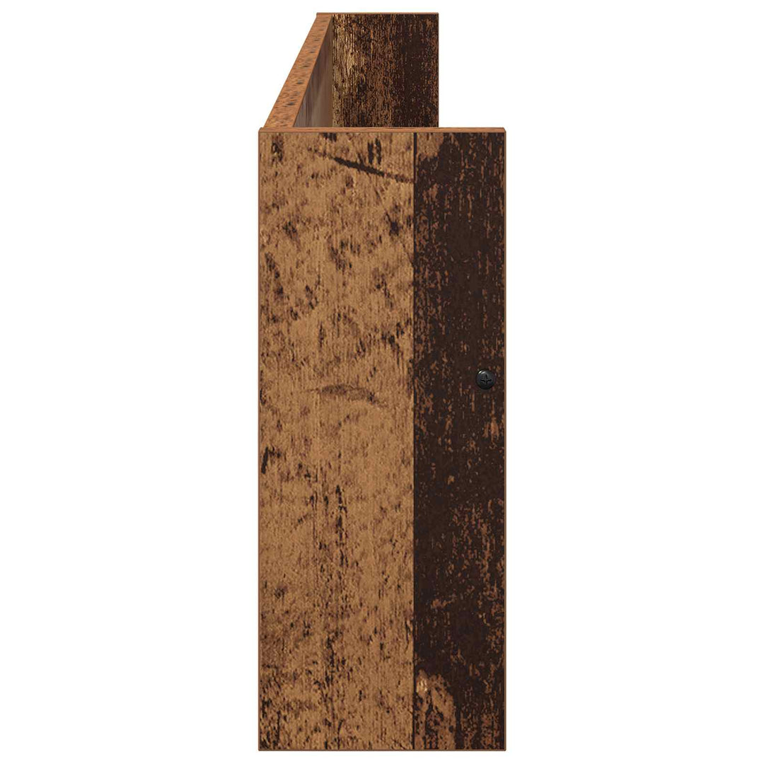 Magasin Rack 2 pcs Gammelt træ 100 x 12 x 30 cm Konstrueret træ