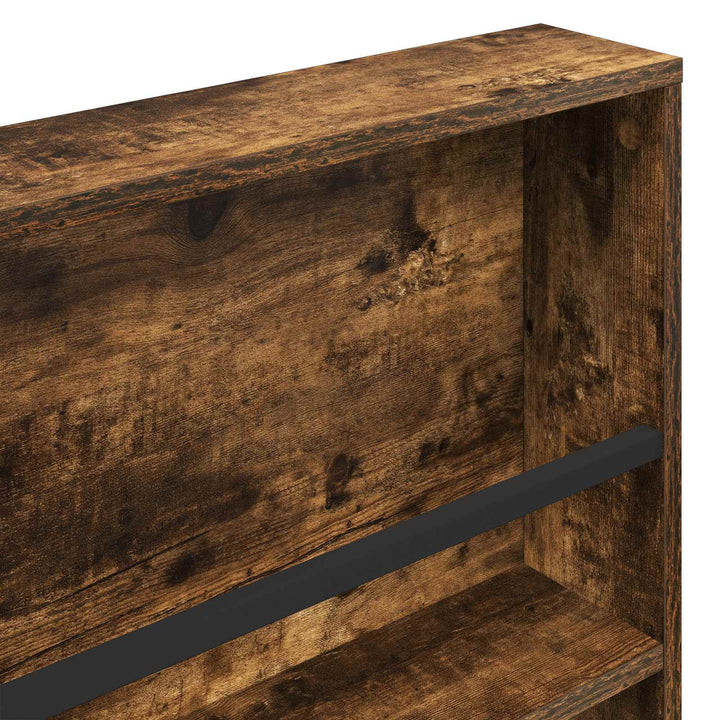 Magasin Rack med hylde Røget eg 60 x 12 x 70 cm Konstrueret træ