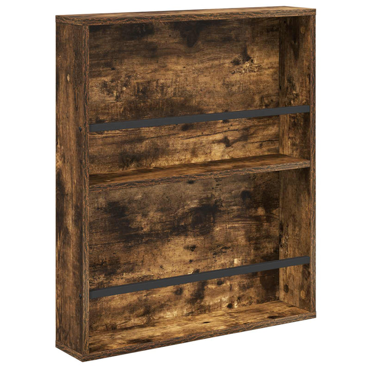 Magasin Rack 2 stk. Røget eg 60 x 12 x 70 cm Konstrueret træ