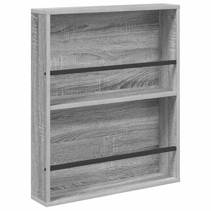 Magasin Rack 2 pcs Grå Sonoma 60 x 12 x 70 cm Konstrueret træ
