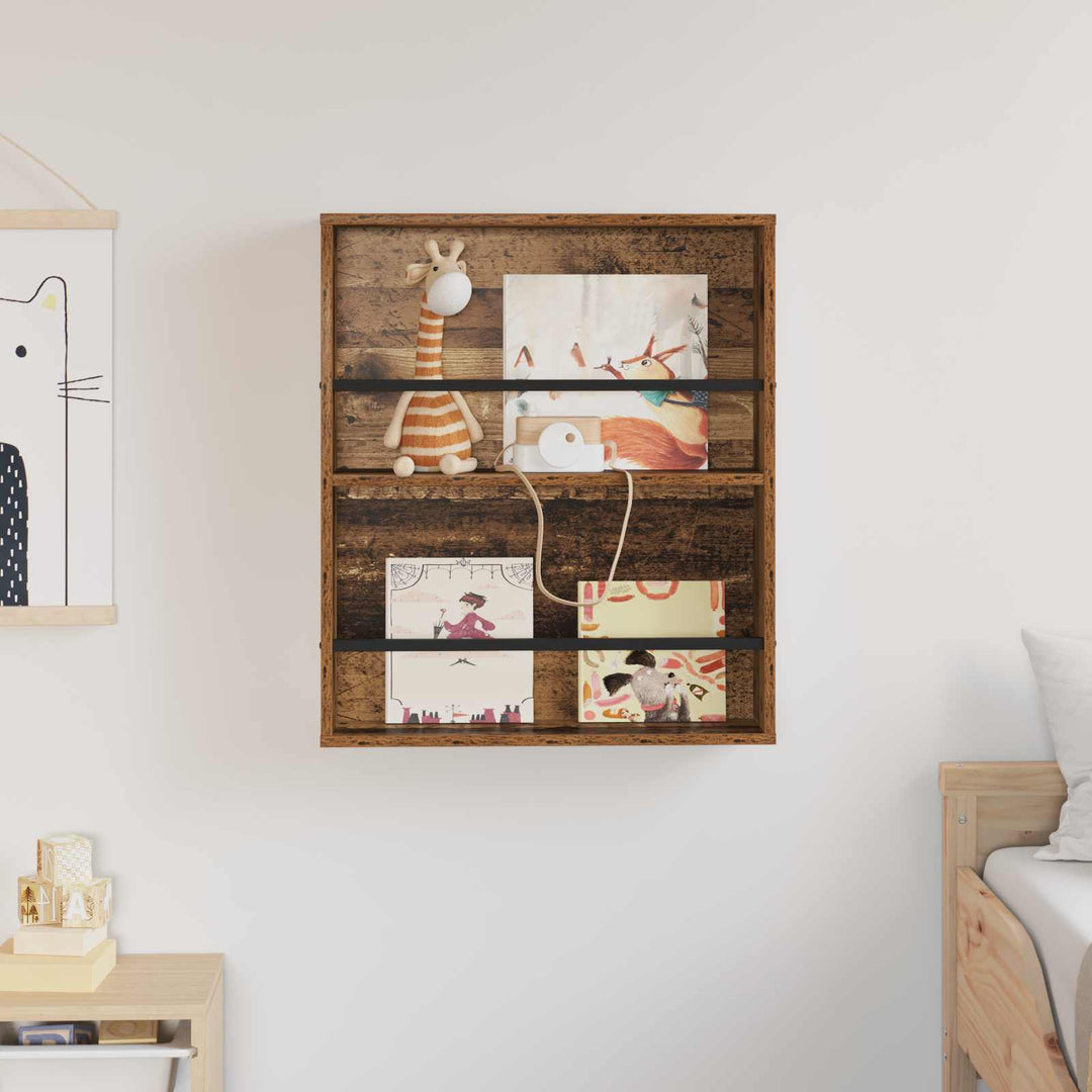 Magasin Rack Gammelt træ 60 x 12 x 70 cm Konstrueret træ