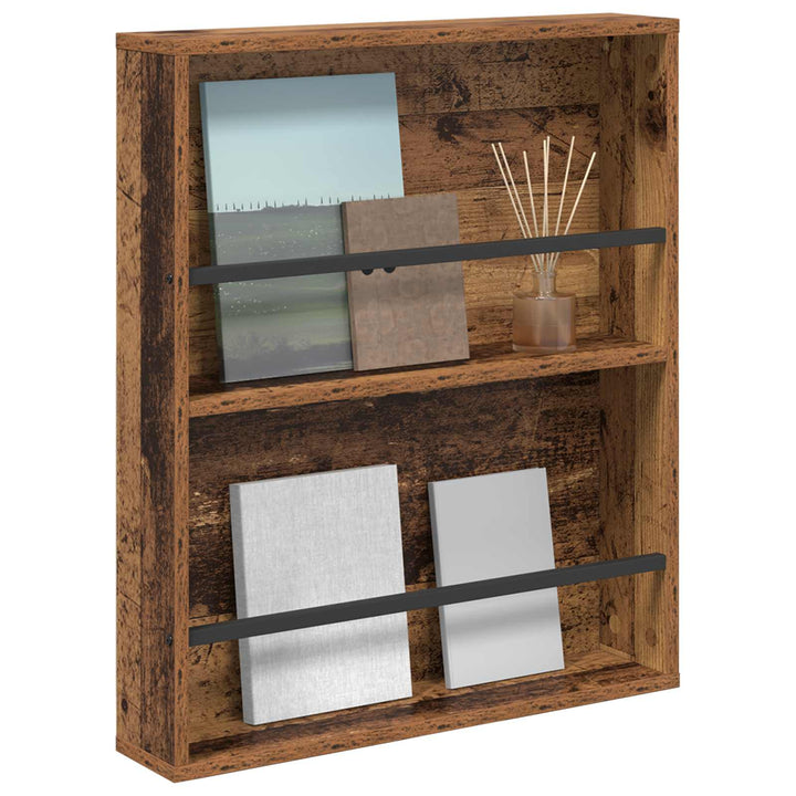 Magasin Rack Gammelt træ 60 x 12 x 70 cm Konstrueret træ