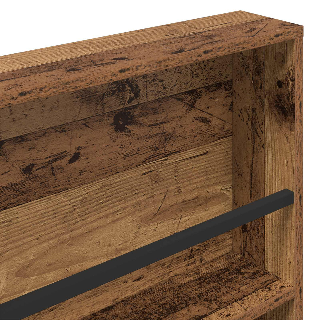 Magasin Rack 2 stk. Gammelt træ 60 x 12 x 70 cm Konstrueret træ