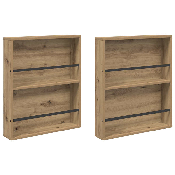 Magasin Rack med hylde 2 stk. Artisan Egetræ 60 x 12 x 70 cm