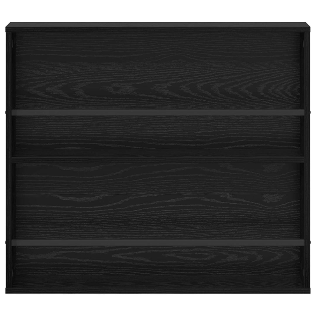 Magasin Rack 2 stk. Sort eg 80 x 12 x 70 cm Konstrueret træ