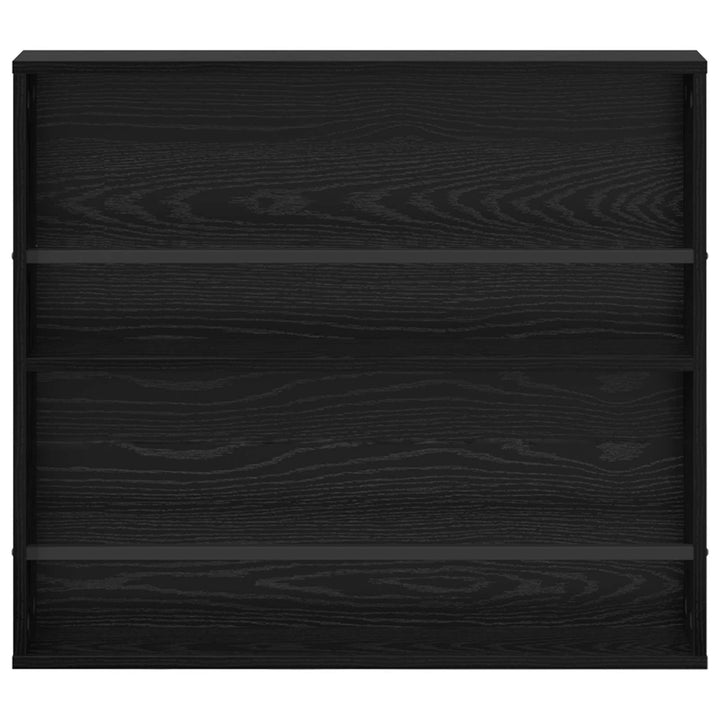 Magasin Rack 2 stk. Sort eg 80 x 12 x 70 cm Konstrueret træ