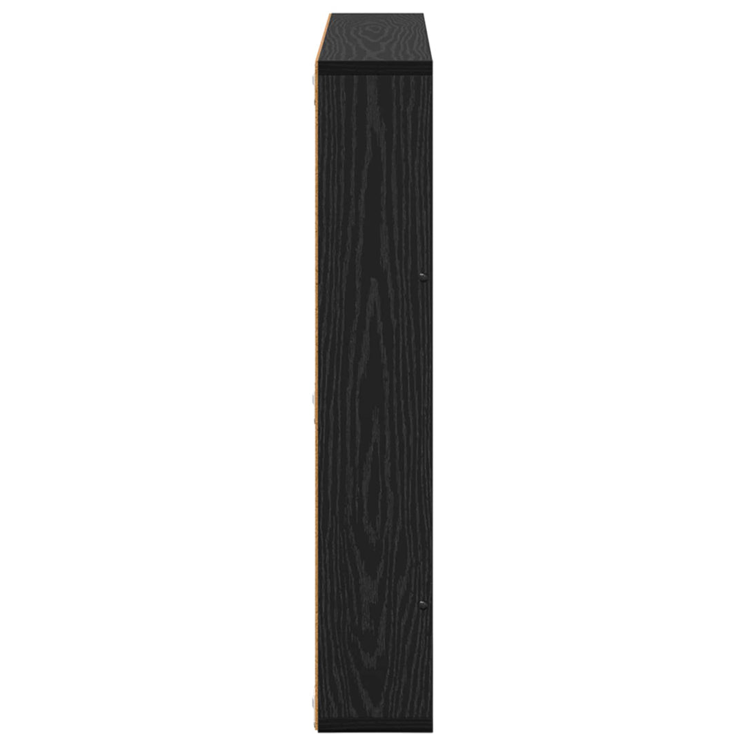 Magasin Rack 2 stk. Sort eg 80 x 12 x 70 cm Konstrueret træ