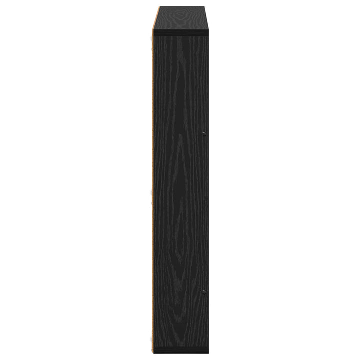 Magasin Rack 2 stk. Sort eg 80 x 12 x 70 cm Konstrueret træ