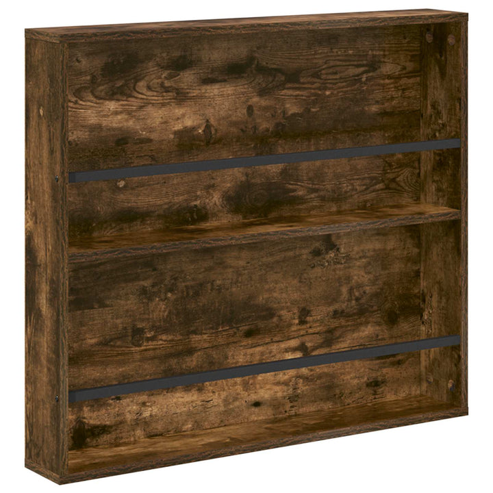 Magasin Rack med hylde Røget eg 80 x 12 x 70 cm Konstrueret træ