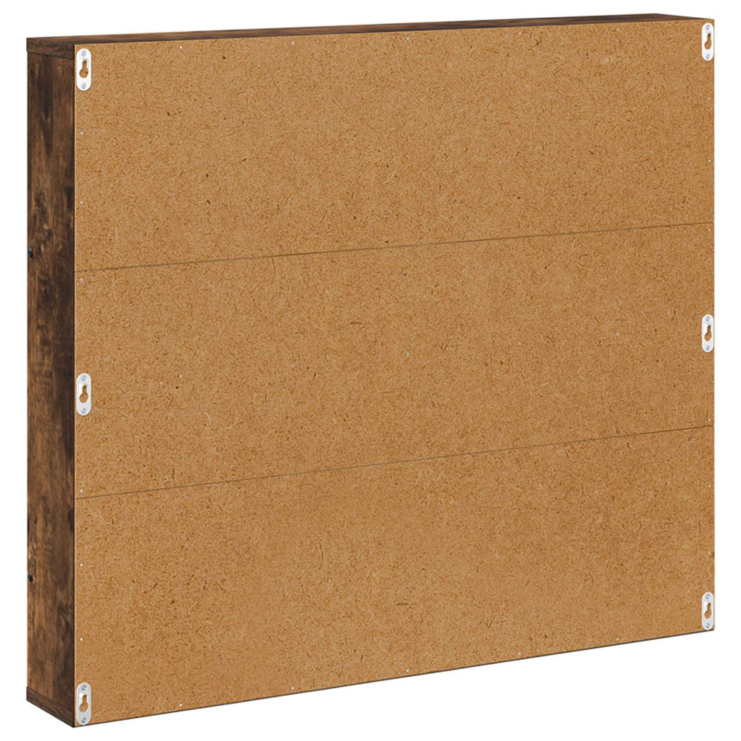Magasin Rack med hylde Røget eg 80 x 12 x 70 cm Konstrueret træ