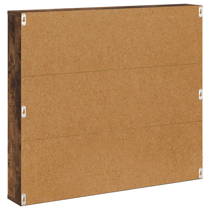Magasin Rack med hylde Røget eg 80 x 12 x 70 cm Konstrueret træ