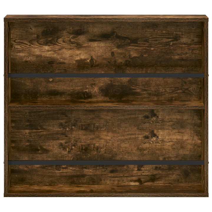 Magasin Rack med hylde Røget eg 80 x 12 x 70 cm Konstrueret træ