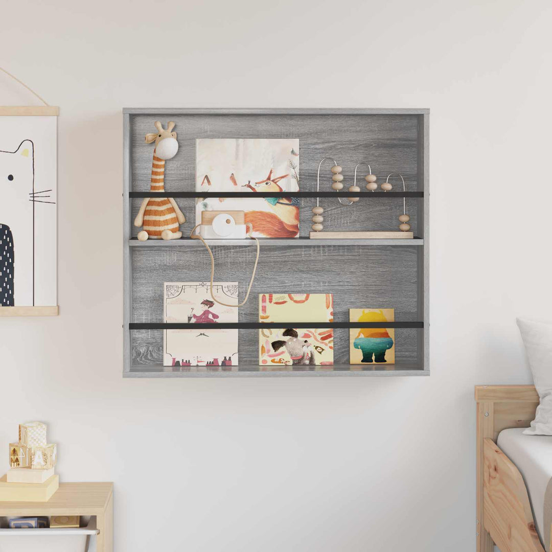 Magasin Rack Grå Sonoma 80 x 12 x 70 cm Konstrueret træ