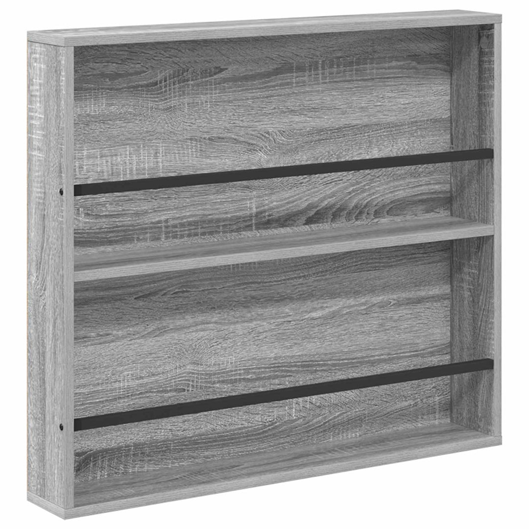 Magasin Rack 2 stk. Grå Sonoma 80 x 12 x 70 cm Konstrueret træ