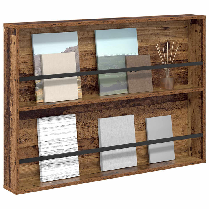 Magasin Rack Gammelt træ 100 x 12 x 70 cm Konstrueret træ