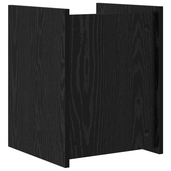 Magasin Rack med hylde Sort eg 35 x 35 x 45 cm Konstrueret træ