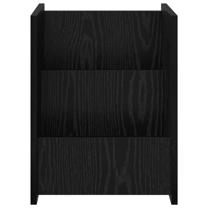 Magasin Rack med hylde Sort eg 35 x 35 x 45 cm Konstrueret træ