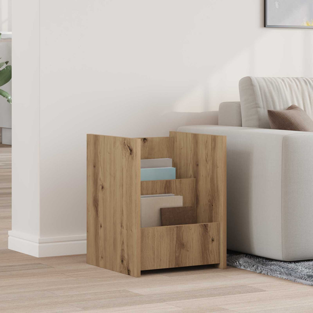 Magasin Rack Artisan Egetræ 35 x 35 x 45 cm Konstrueret træ