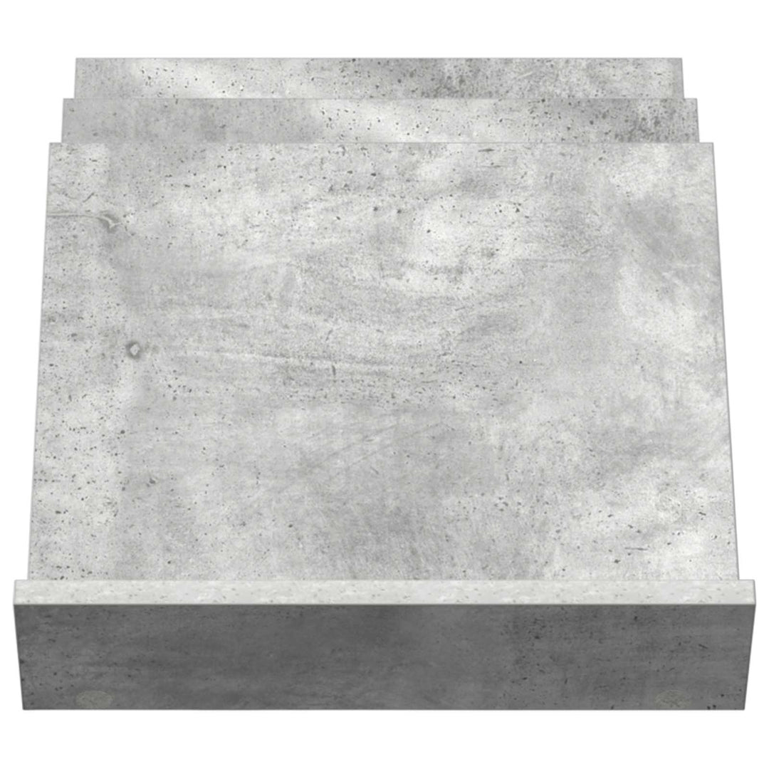 Magasin Rack Beton Grå 53 x 40 x 28,5 cm Konstrueret træ