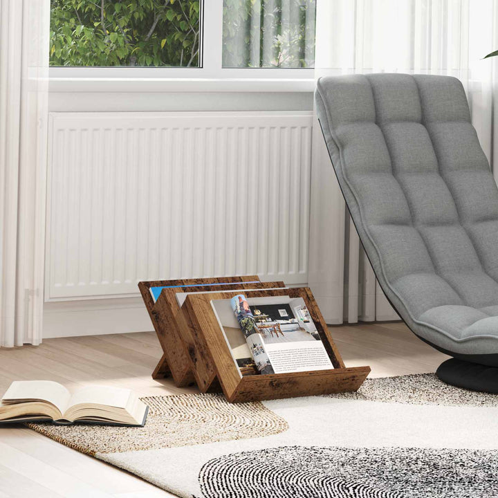 Magasin Rack Gammelt træ 53 x 40 x 28,5 cm Konstrueret træ