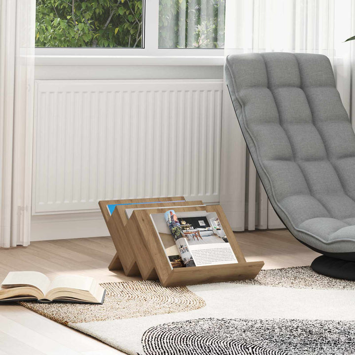 Magasin Rack Artisan Egetræ 53 x 40 x 28,5 cm Konstrueret træ
