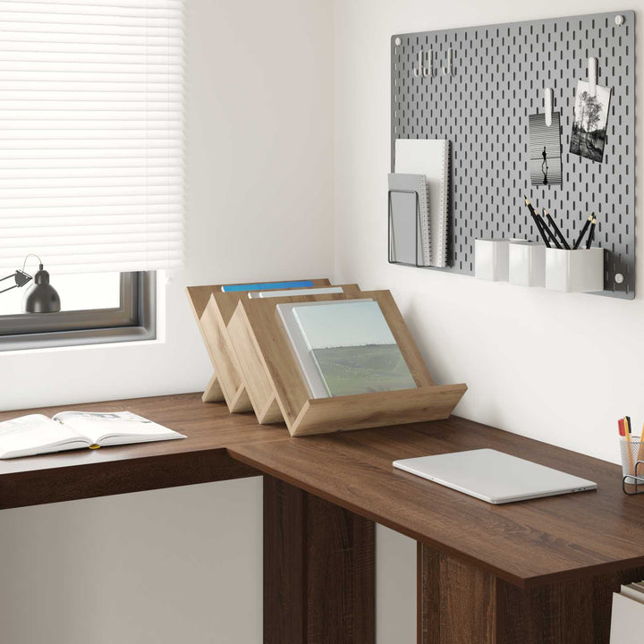 Magasin Rack Artisan Egetræ 53 x 40 x 28,5 cm Konstrueret træ