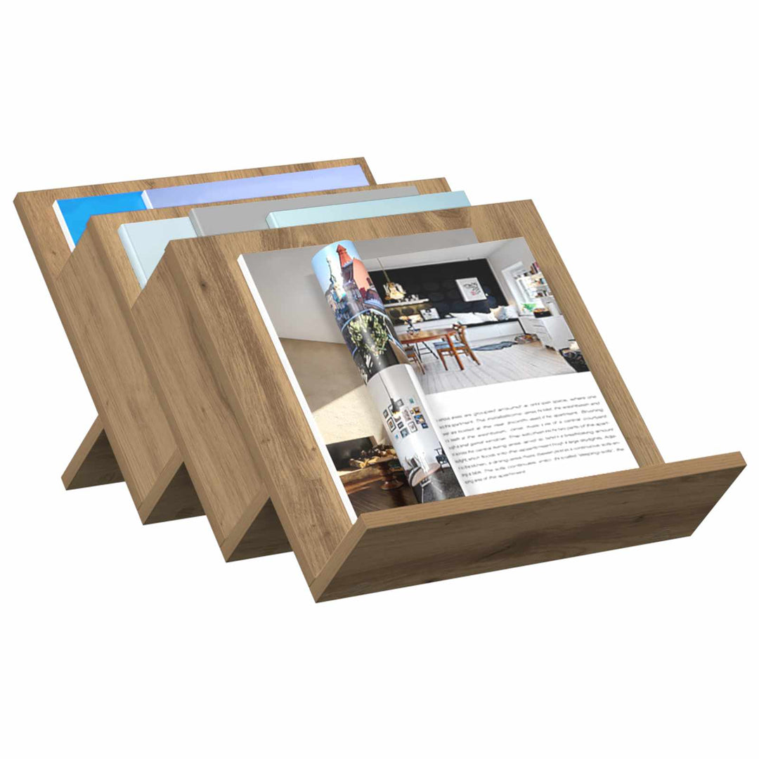 Magasin Rack Artisan Egetræ 53 x 40 x 28,5 cm Konstrueret træ