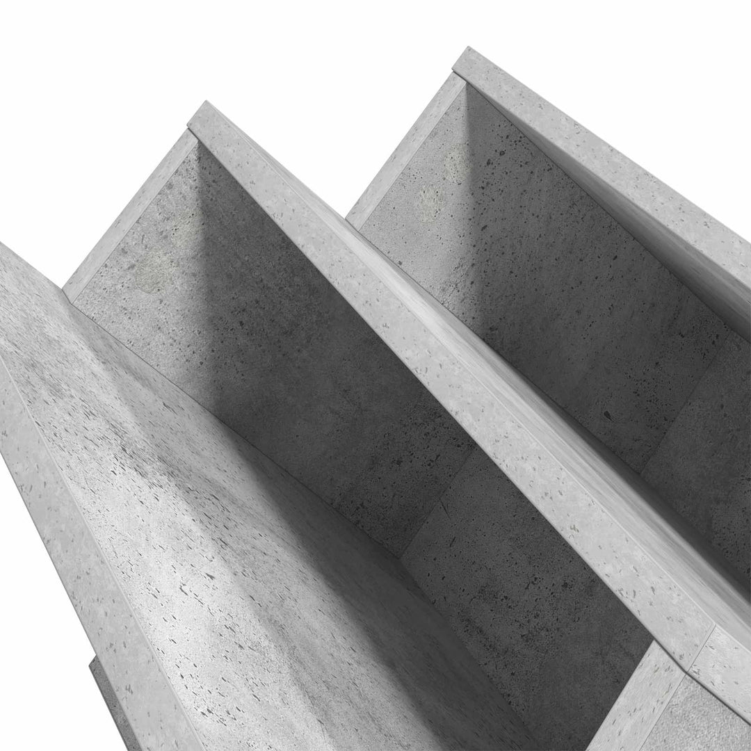 Magasin Rack Beton Grå 65 x 53 x 28,5 cm Konstrueret træ