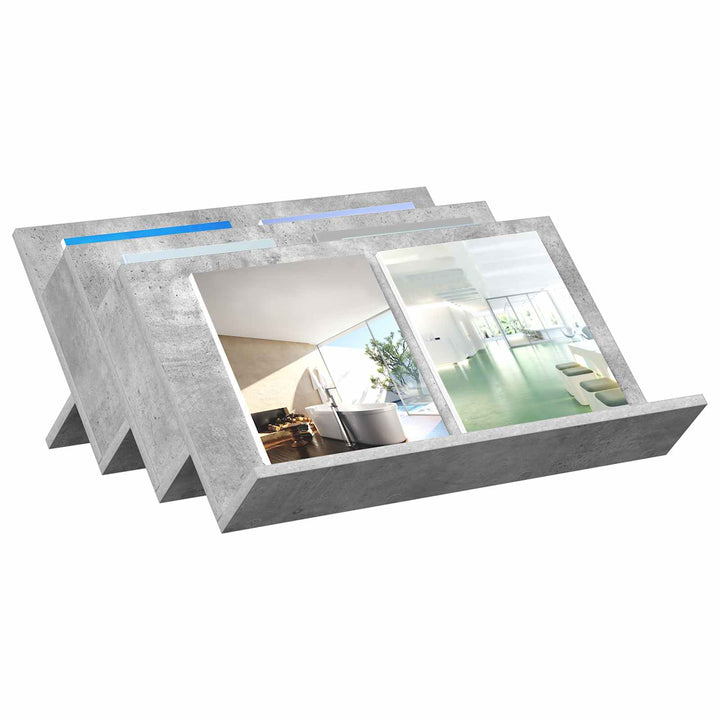 Magasin Rack Beton Grå 65 x 53 x 28,5 cm Konstrueret træ