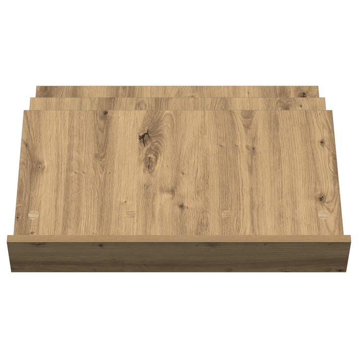 Magasin Rack Artisan Egetræ 65 x 53 x 28,5 cm Konstrueret træ