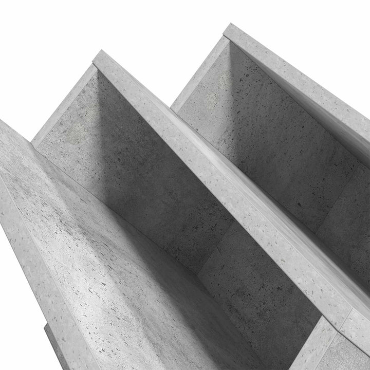Magasin Rack Beton Grå 90 x 53 x 28,5 cm Konstrueret træ