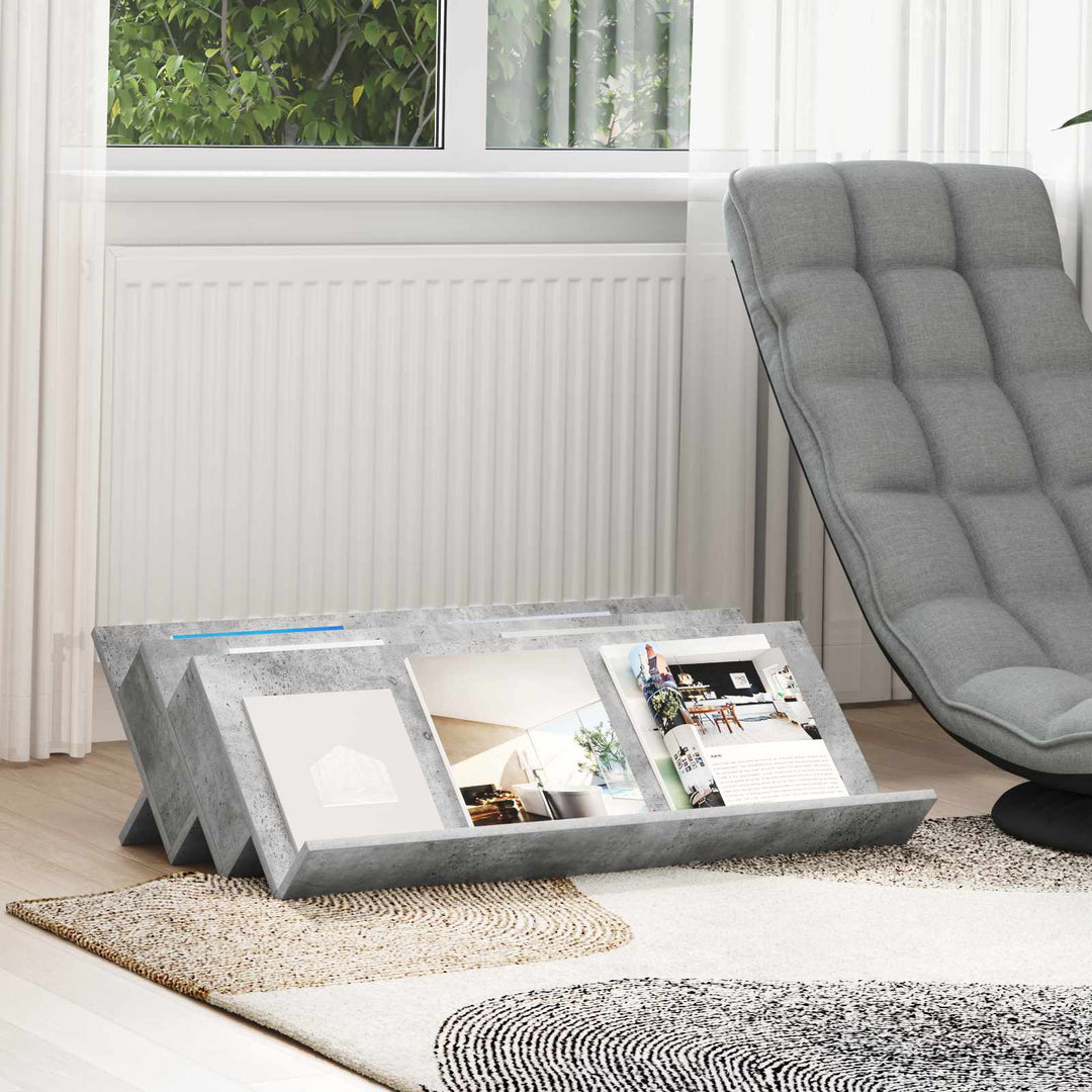 Magasin Rack Beton Grå 90 x 53 x 28,5 cm Konstrueret træ