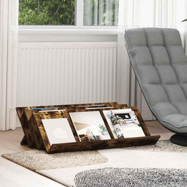Magasin Rack Røget eg 90 x 53 x 28,5 cm Konstrueret træ