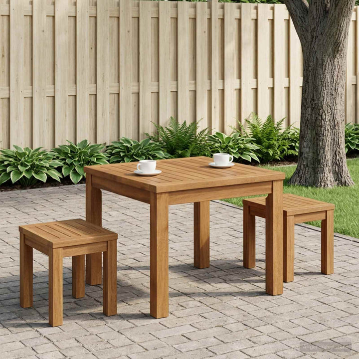 Sofabord Naturfarvet 50 x 48,5 x 36 cm Massivt Akacietræ