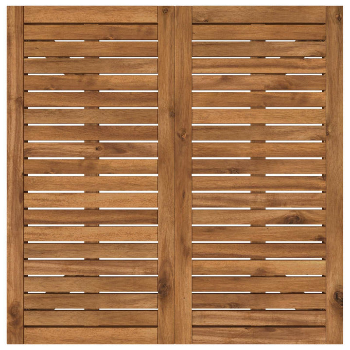 Havemiddagstabel Naturfarvet 80 x 80,5 x 75 cm
