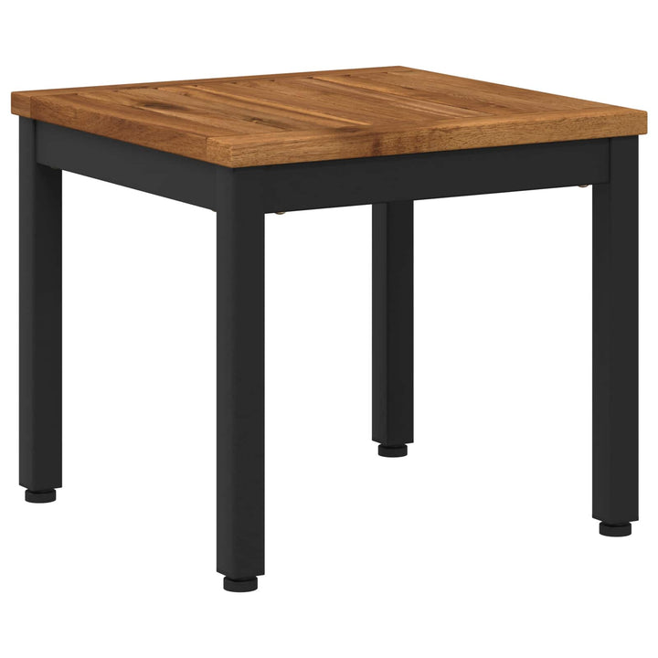 Sofabord Naturfarvet og sort 40 x 40,5 x 36 cm