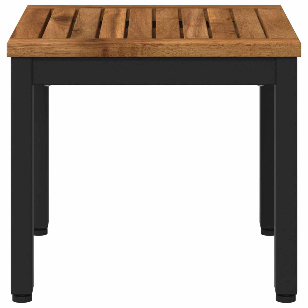 Sofabord Naturfarvet og sort 40 x 40,5 x 36 cm