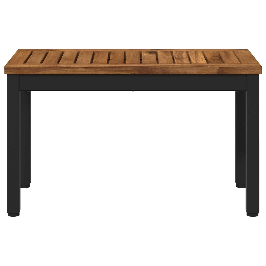 Sofabord Naturfarvet og sort 60,5 x 30 x 36 cm