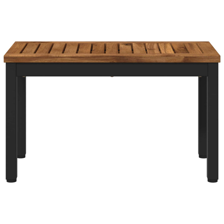 Sofabord Naturfarvet og sort 60,5 x 30 x 36 cm