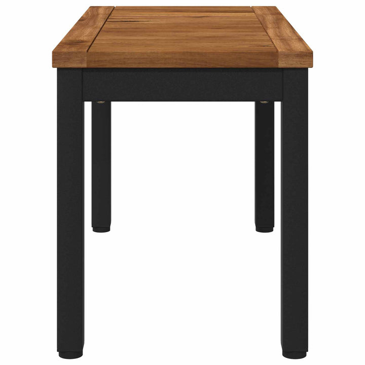Sofabord Naturfarvet og sort 60,5 x 30 x 36 cm
