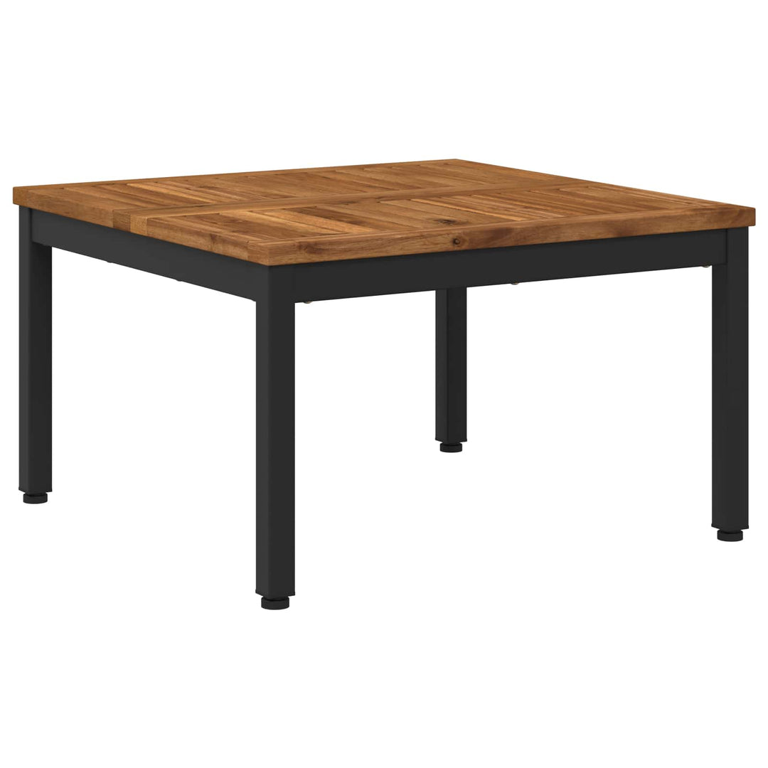 Sofabord Naturfarvet og sort 60 x 60,5 x 36 cm