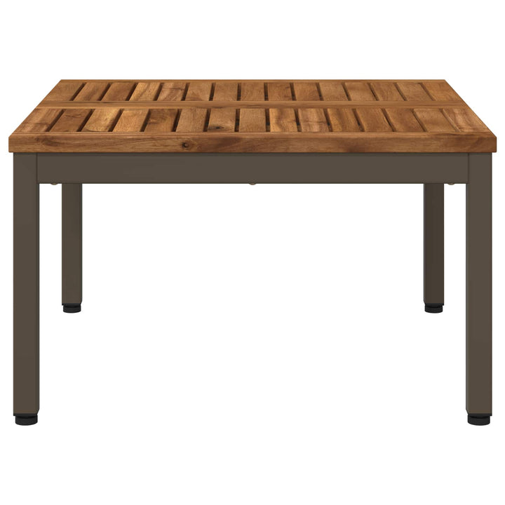Sofabord Naturlig og Kaffe 60 x 60,5 x 36 cm Massivt Akacietræ
