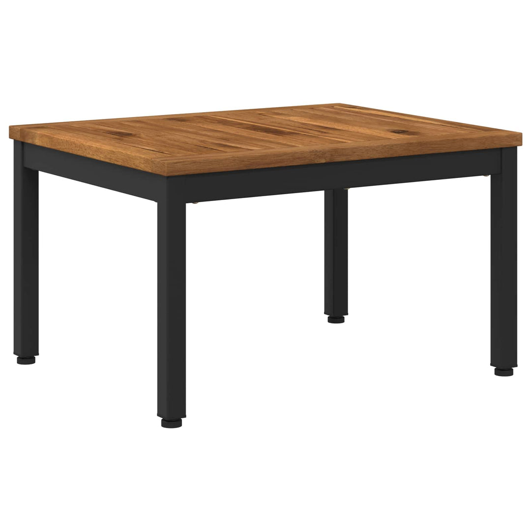 Sofabord Naturfarvet og sort 50 x 60,5 x 36 cm