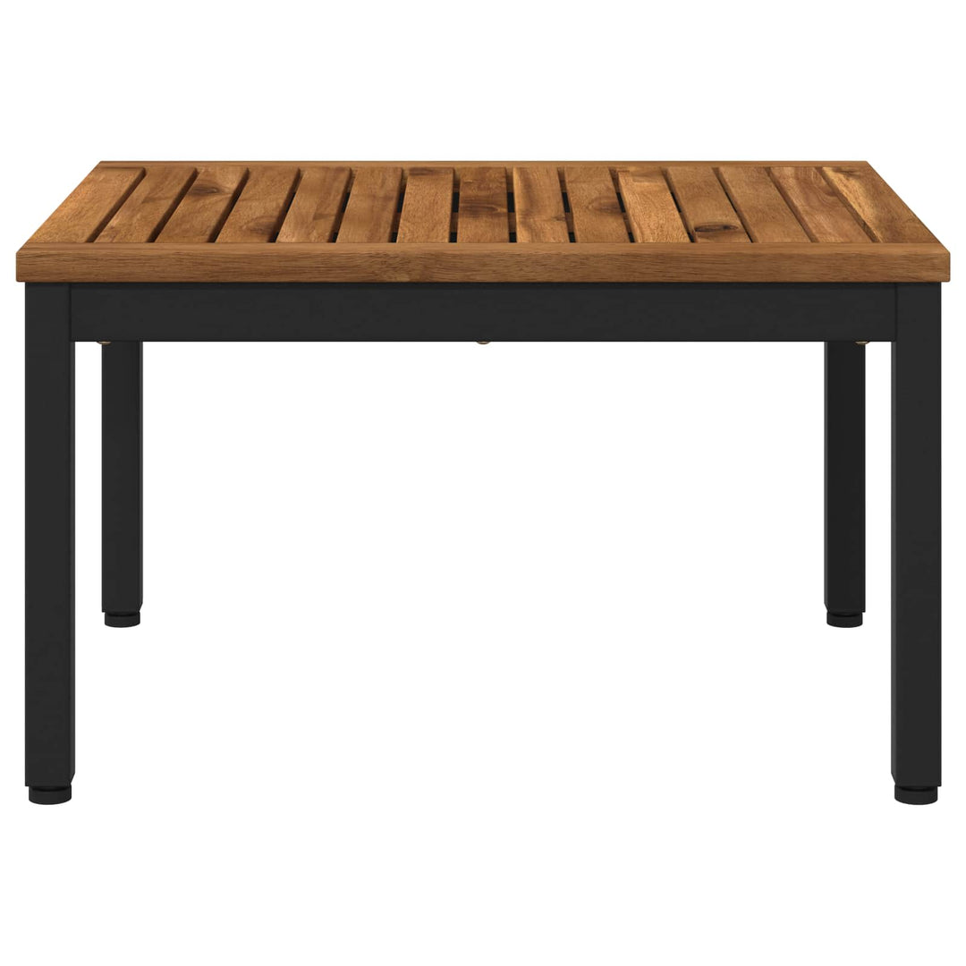 Sofabord Naturfarvet og sort 50 x 60,5 x 36 cm