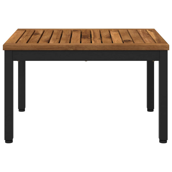 Sofabord Naturfarvet og sort 50 x 60,5 x 36 cm