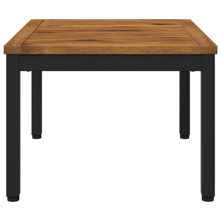 Sofabord Naturfarvet og sort 50 x 60,5 x 36 cm