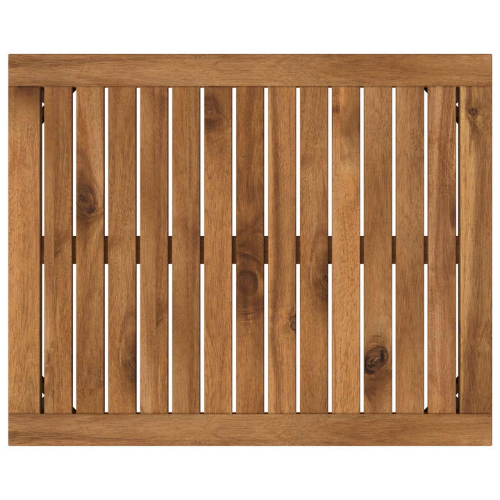 Sofabord Naturfarvet og sort 50 x 60,5 x 36 cm