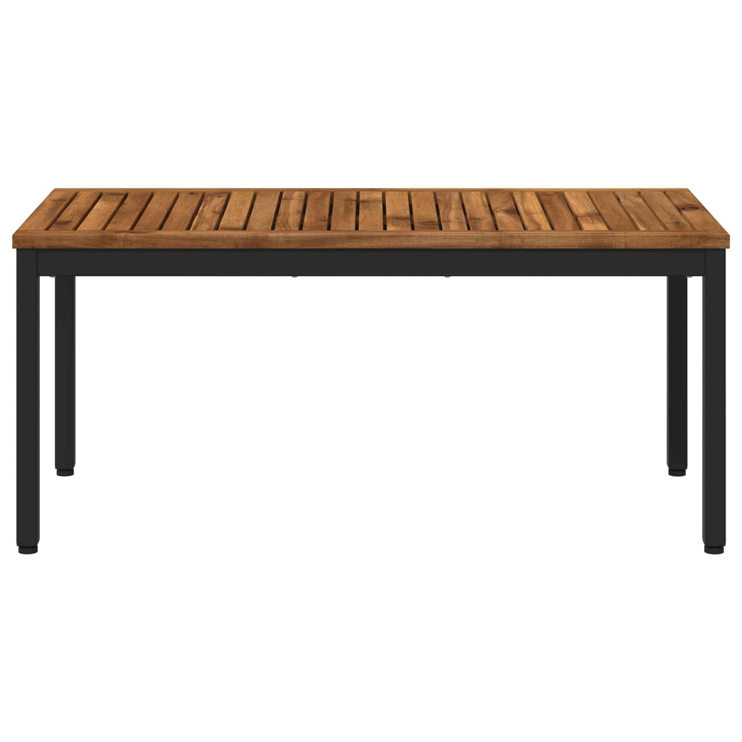 Sofabord Naturfarvet og sort 50 x 100,5 x 45 cm