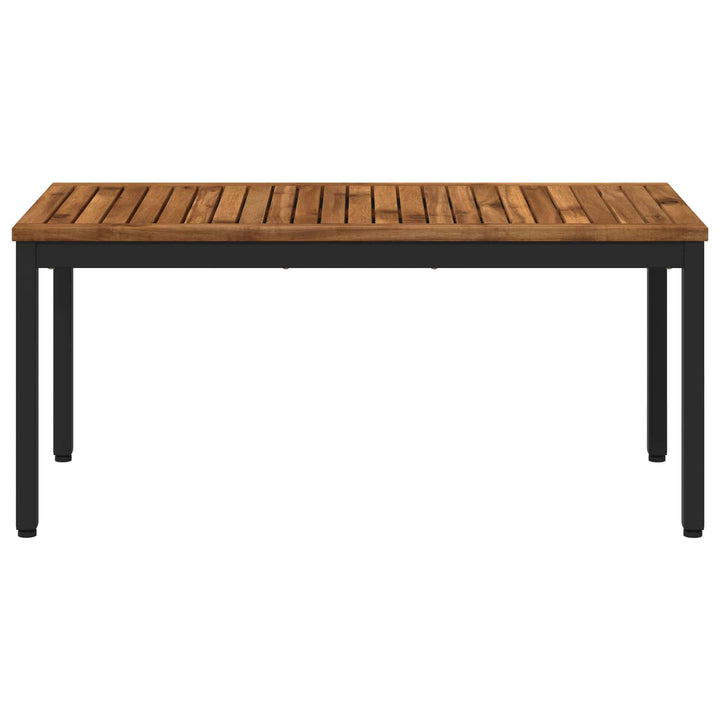 Sofabord Naturfarvet og sort 50 x 100,5 x 45 cm