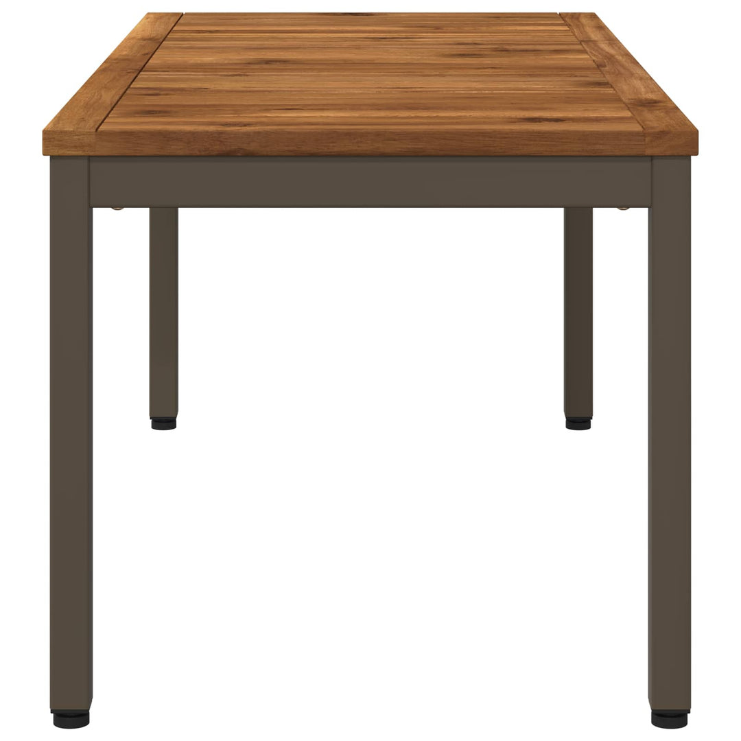Sofabord Naturlig og Kaffe 50 x 100,5 x 45 cm Massivt Akacietræ